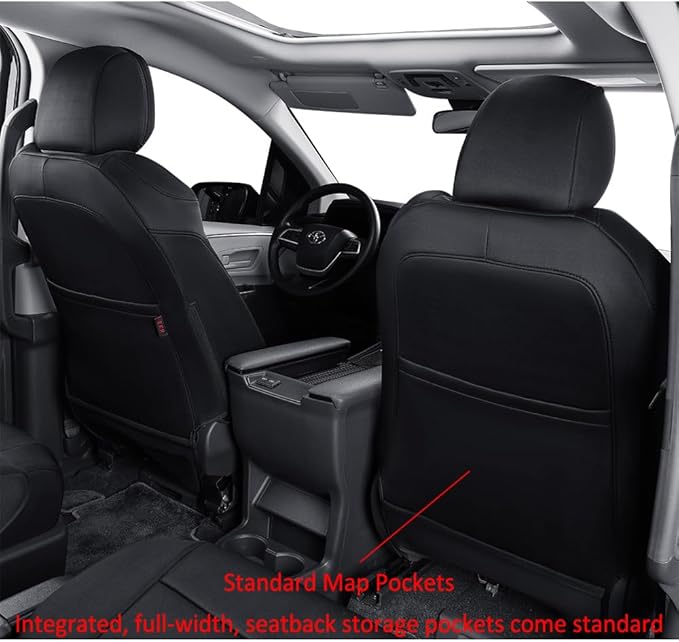 EKR Sienna Seat Covers for 2011-2020 Toyota Sienna XLE, Limited Premium - Image 4