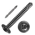 #8×1-1/4” for Sheet Metal Self-Tapping Screws 410 Black Stainless Steel Truss by Wensilon