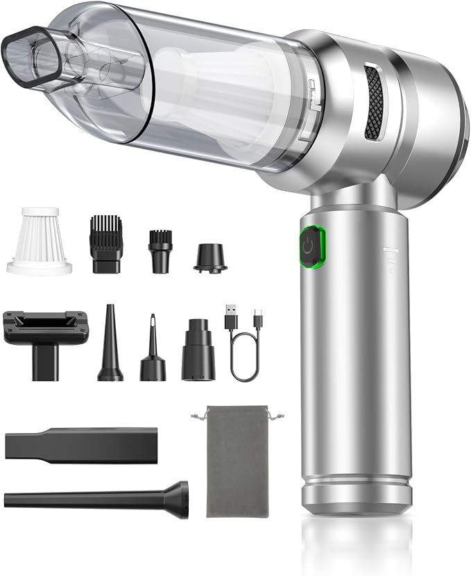 Car Vacuum, 3 Suction Modes, Portable Mini Cordless Cleaner by VNOST