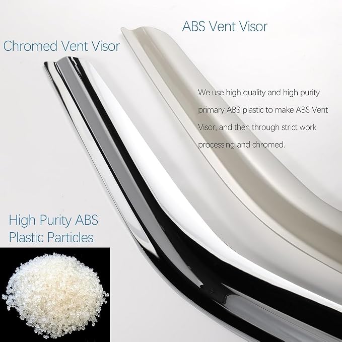 94953Y Chrome Side Window Visor Wind Vent Deflector - Image 3