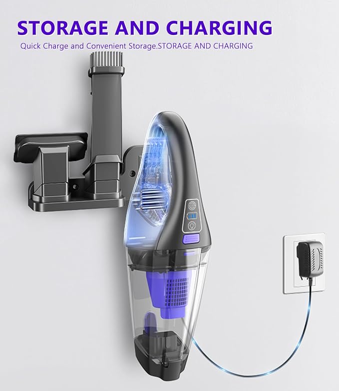 Handheld Car Vacuum Cordless, 18000Pa 160W Car Vacuum Cleaner, 30Min Powerful - Image 4