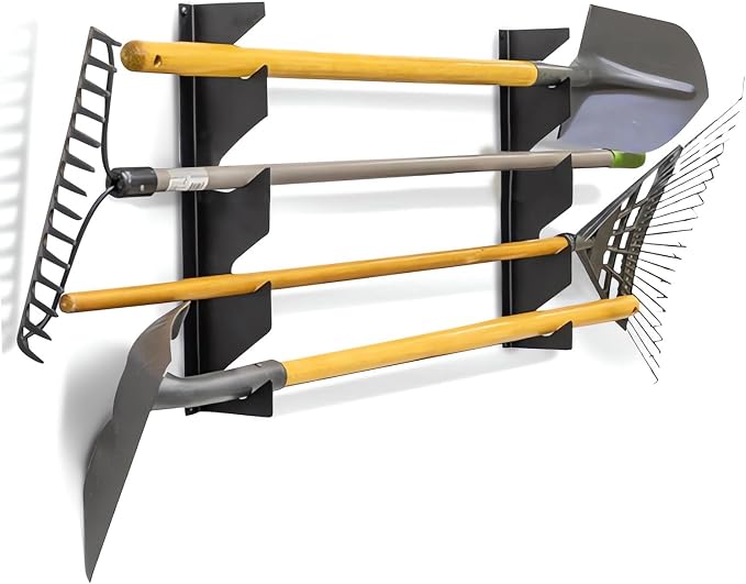 CZWL&HG Heavy-Duty Garden Tool Organizer Wall Mount – Garage Wall Storage Rack - Image 8