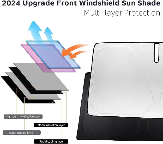 for Lexus 2024 Car Windshield Sunshade Foldable Sun Shield - Image 6
