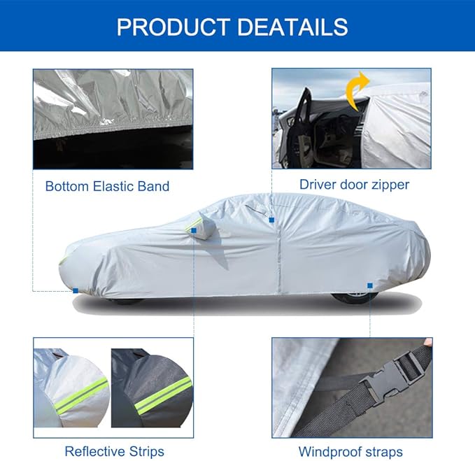 KouKou Oxford SUV Car Cover Custom Fit Toyota Highlander from 2007 to 2025 - Image 3