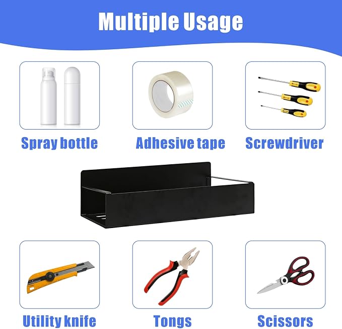 6Pcs Magnetic Aerosol Spray Can Holder, Steel Magnet Spray Toolbox Bottle - Image 4