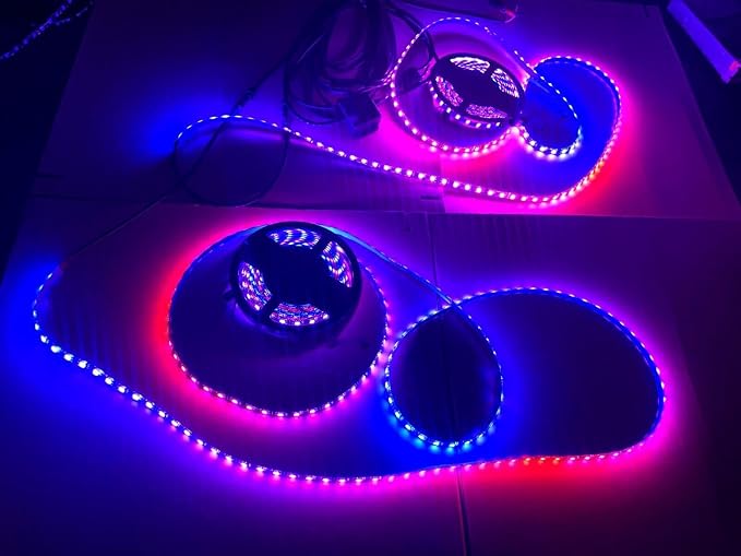 Black Out Full Tinted Smoked LEDs x4PCS 2FT 24" 60CM RGB Dream Color Chasing - Image 2