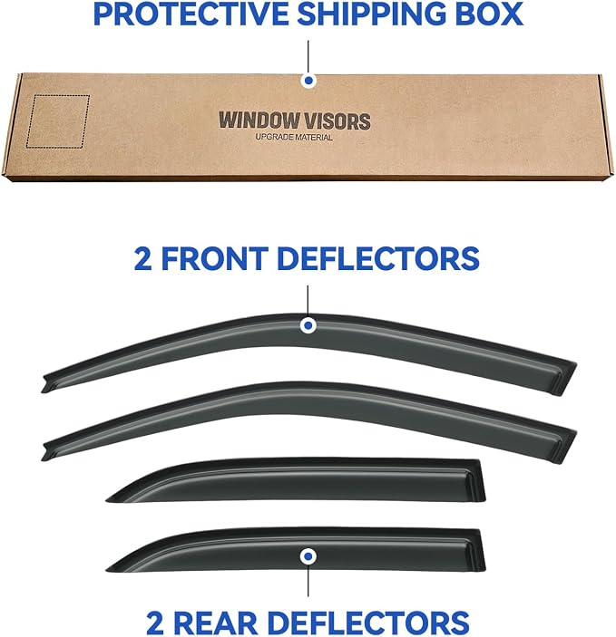 Window Visors Rain Guards Shield - Image 6
