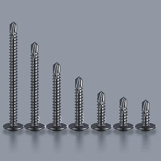 #8×1/2” for Sheet Metal Self-Tapping Screws 410 Black Stainless Steel Truss - Image 5