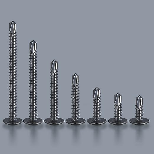 #8×5/8” for Sheet Metal Self-Tapping Screws 410 Black Stainless Steel Truss - Image 5