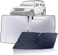 Windshield Sun Shade Umbrella for 2018-2025 Jeep Wrangler JL Accessories: by HIMUMOY