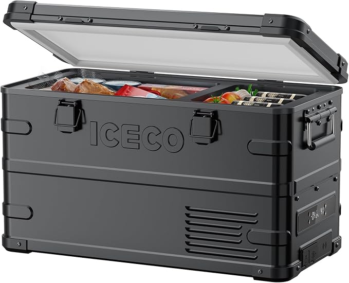 ICECO APL35 Dual Zone Portable Fridge Freezer, 37 Quart 12V Car Refrigerator by ICECO