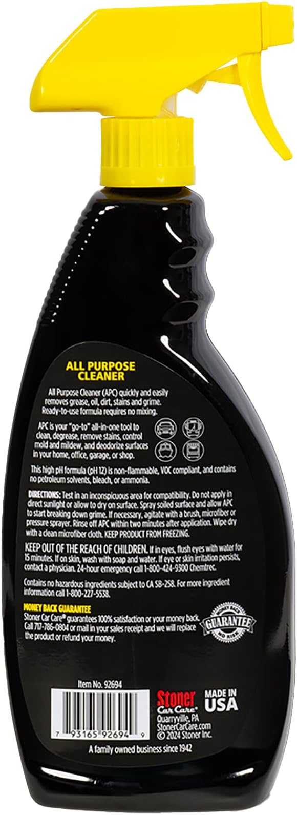 Stoner Car Care 92694-2PK All Purpose Cleaner Powerful Water-Based Cleaner and - Image 2