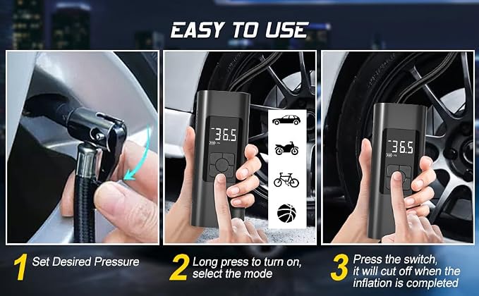 Tire Inflator Portable Air Compressor - Image 7