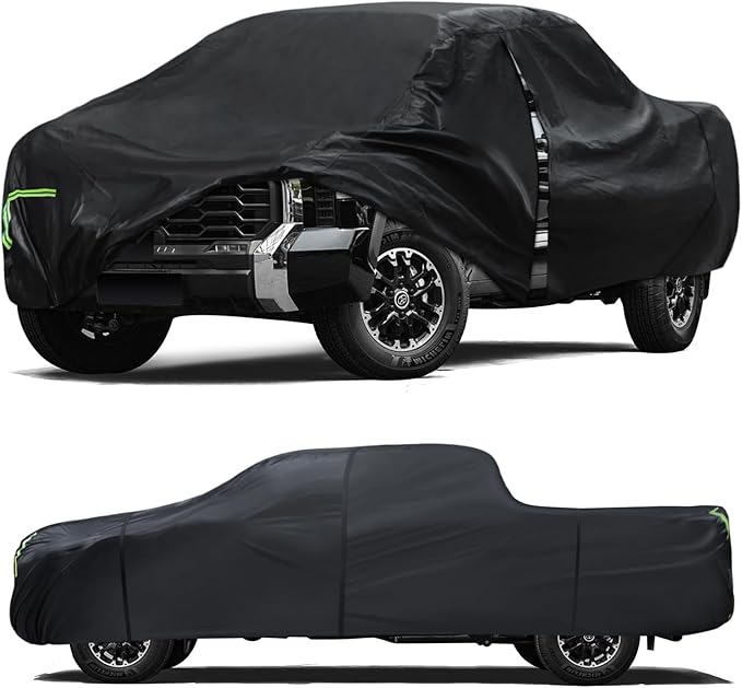 Car Cover Custom Fit for Toyota Tundra 2007-2024, 6 Layers Truck Cover by Qualencey