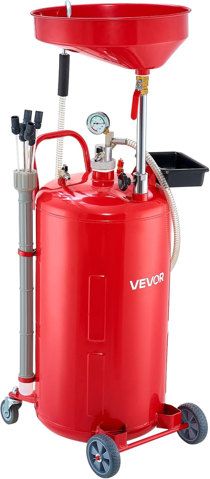 VEVOR 21 Gallon Waste Oil Drain Tank, Air Operated Portable Oil Drainer by VEVOR