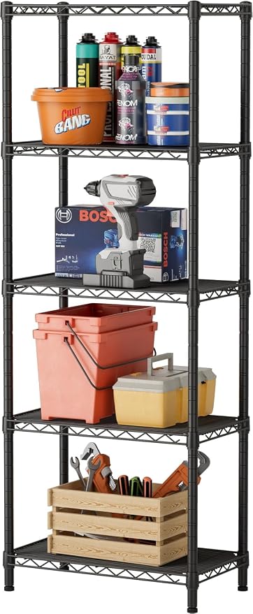SINGAYE 5 Small Wire Shelves Kitchen Pantry Close Home Organizers and Storage by SINGAYE