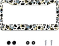 Personalise Cows and Butterfly License Plate Frames Cute Leopard License Plate by Omw2fyb