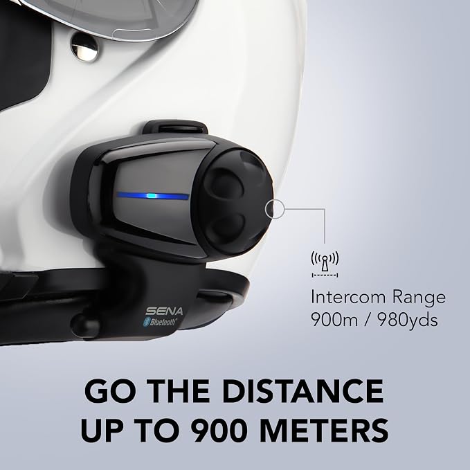 Sena SMH10-10 Motorcycle Bluetooth Headset/Intercom Communication System - Image 5