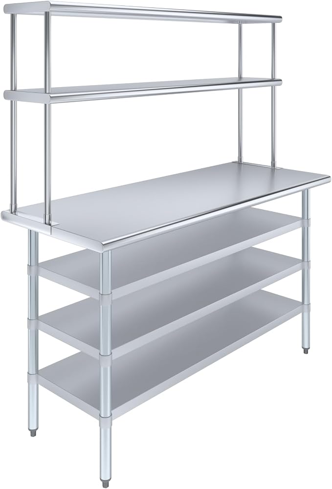 Amgood 24" x 60" Stainless Steel Work Table by AmGood