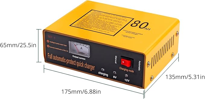 6V 5A and12V 8.5A Car Battery Charger, Smart Battery Trickle Charger Maintainer - Image 4