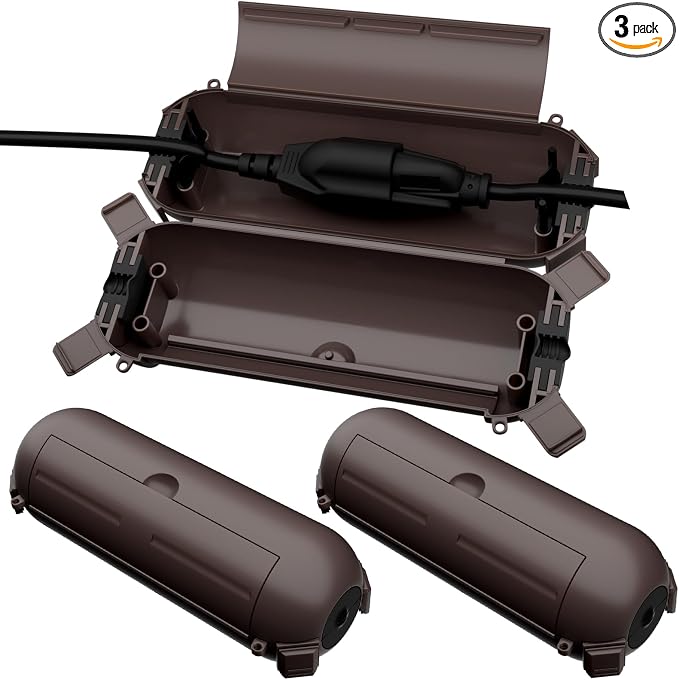 Flemoon Outdoor Extension Cord Waterproof Cover, Weatherproof Electrical by FLEMOON
