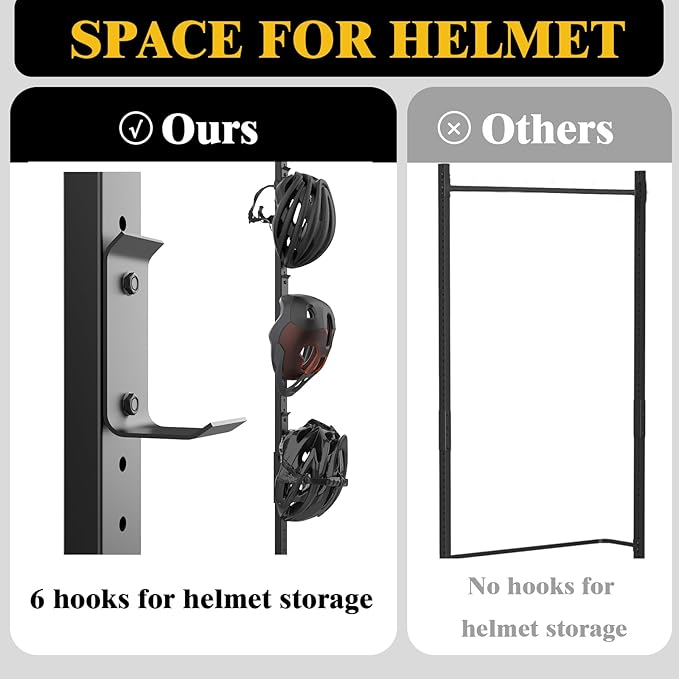 Freestanding Bike Storage Rack for 5 Bikes, Bike Racks for Home and Garage - Image 3