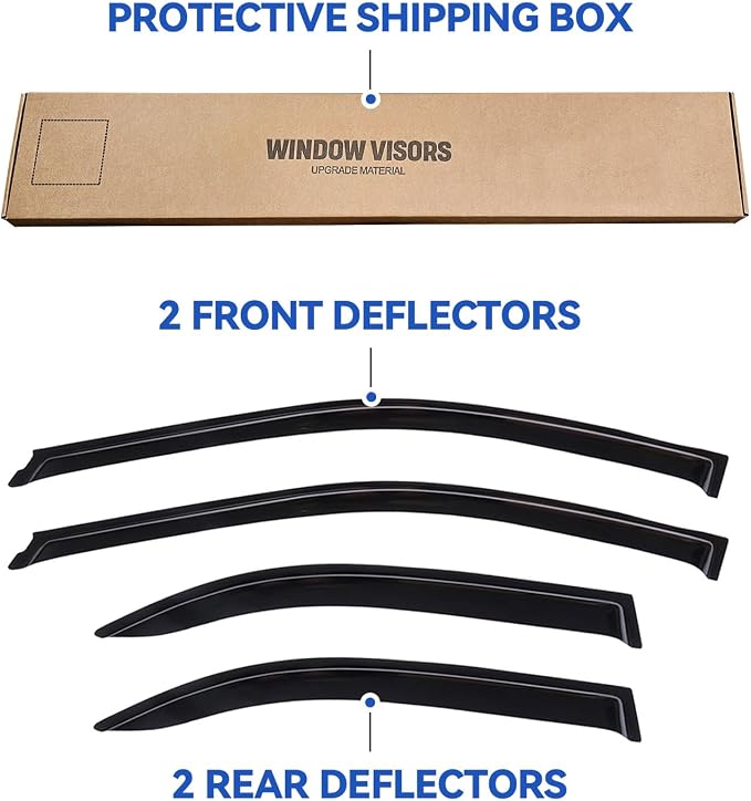 Window Visors Rain Guards Shield - Image 5