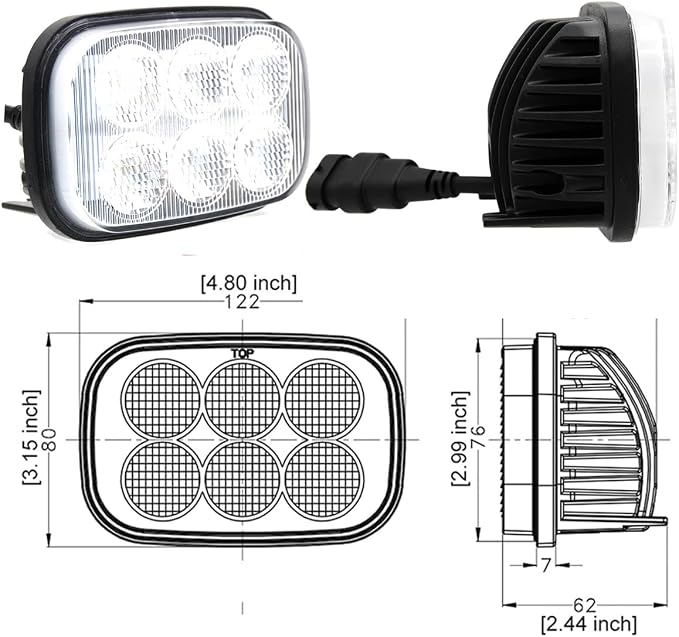 LED Work Light Flood Beam Compatible - Image 6
