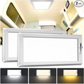 2 Pack RV Lights Interior, 3 Color RV LED Super Bright Fixture, 12V RV Ceiling by SFNN