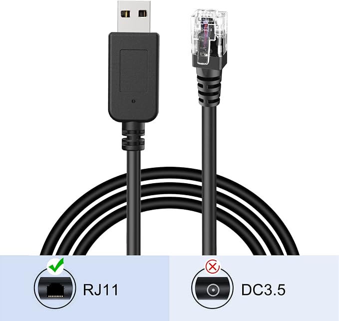 Radar Detector Cable, USB to RJ11 Plug Cable, - Image 4
