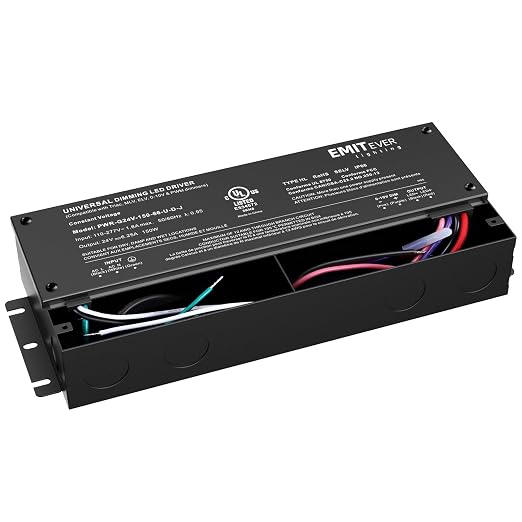EMITEVER Dimmable Led Driver, 150W AC 110V-277V to DC 24V Transformer, 5-in-1 - Image 9
