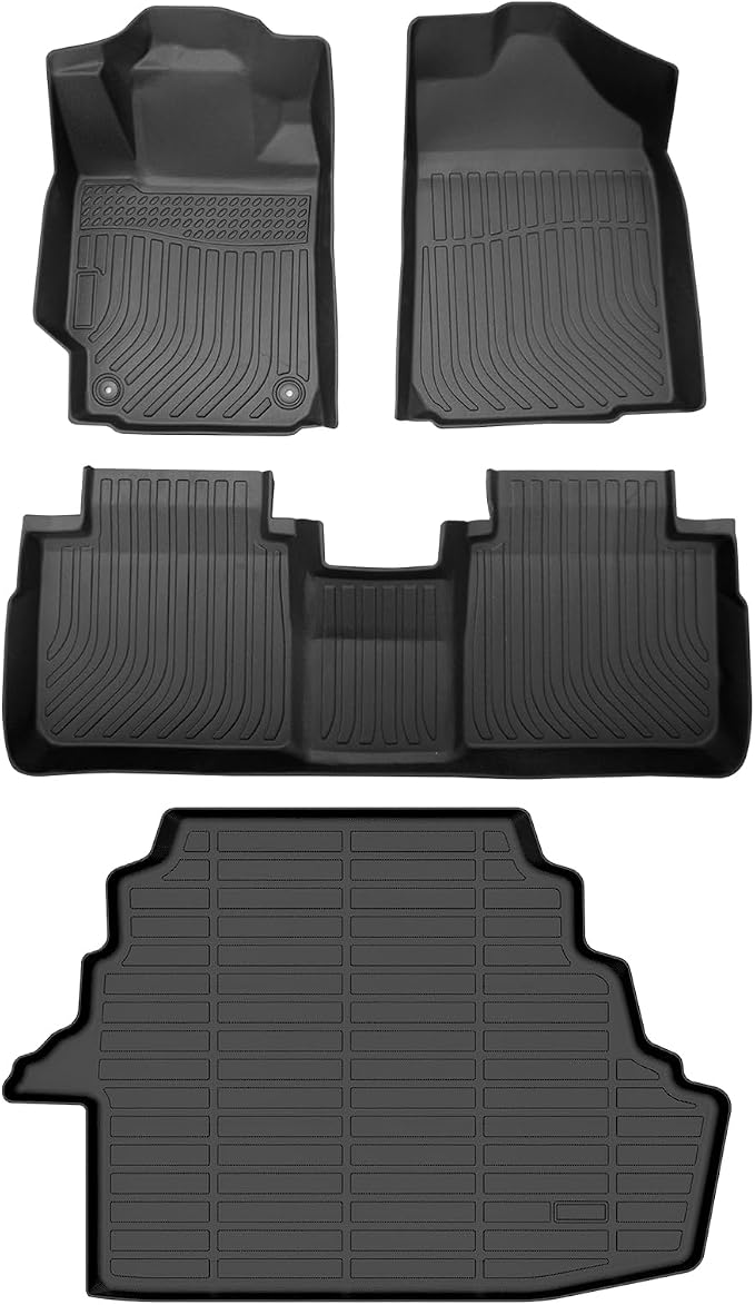 All Weather Floor Mats and Cargo Liners Set Fit by Wayhigh
