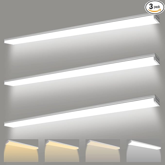 3PK 8FT LED Shop Light, Led Garage Ceiling Lights, LED Workbench Light，LED by ULL