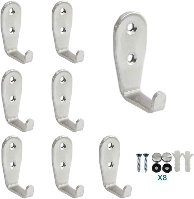 Stainless Steel Coat Hooks by MetalTools