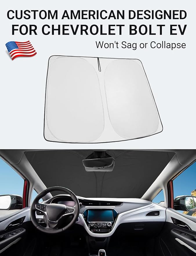 Proadsy 2025 Upgrade Windshield Sunshade Custom Fit 2017-2024 2025 Chevrolet - Image 2