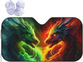 Dragon Car Sun Shade Windshield Sunshade Foldable Front Window Shield Cover by mutakin
