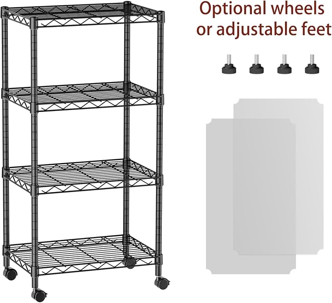 SINGAYE 4 Small Wire Shelves Kitchen Pantry Close Home Organizers and Storage - Image 4