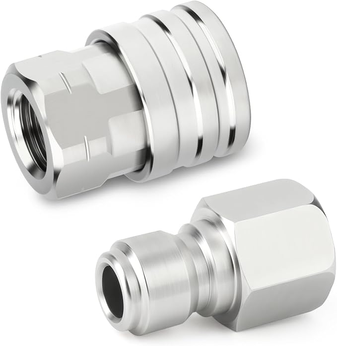TAISHER 12PCS 304 Stainless Steel Pressure Washer Adapter Kit, Quick Connect - Image 6