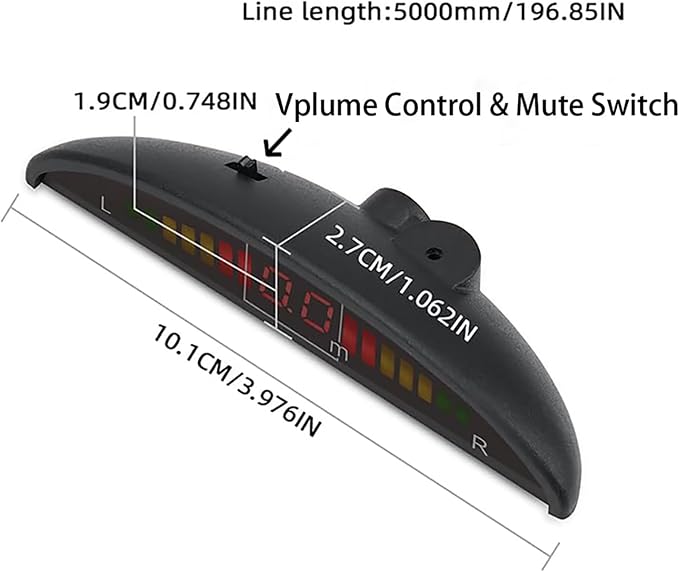 Car Reverse Backup Parking Sensor Radar System kit The LED Display - Image 4