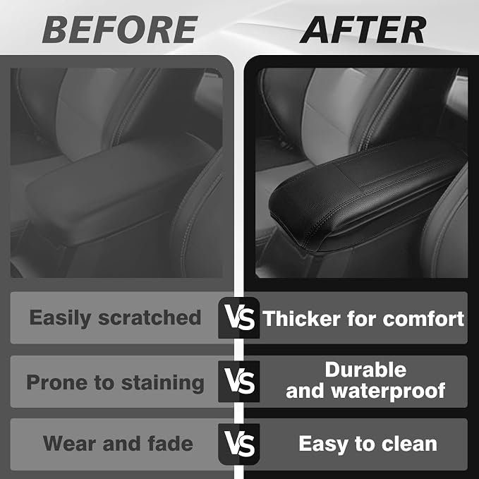 Muslogy Center Console Armrest Cover Compatible - Image 7