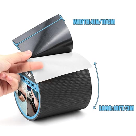 Rubber Grip Tape, Ultra-Thin Strong Adhesive Anti-Slip Waterproof Heat - Image 2