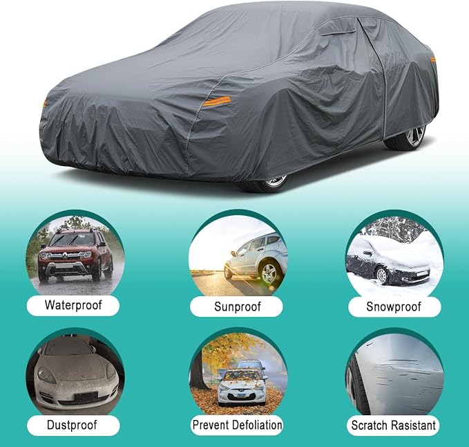 Premium Car Cover Custom Fit Cadillac CTS/CTS-V, 16 Layers Heavy Duty Car Cover - Image 4