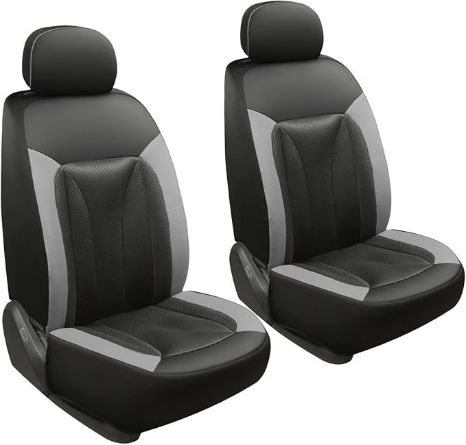 GIANT PANDA 2-Pack Front 3D Air Mesh Car Seat Covers Custom Fit Dodge Ram 1500 by GIANTPANDA