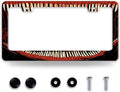 Funny Bloody Teeth License Plate Frame Scary Mouth License Plate Holder by BRAGHRTED