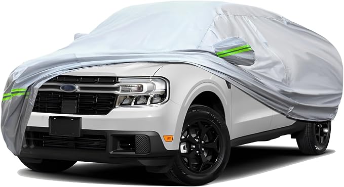 TUCAREST 6-Layers Premium Heavy Outdoor Pickup Full Car Cover Hard Shell Zipper by TUCAREST