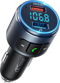 Upgraded V5.3 FM Bluetooth Transmitter, Siri Google Assistant by DrivingwithOctesoFreedom