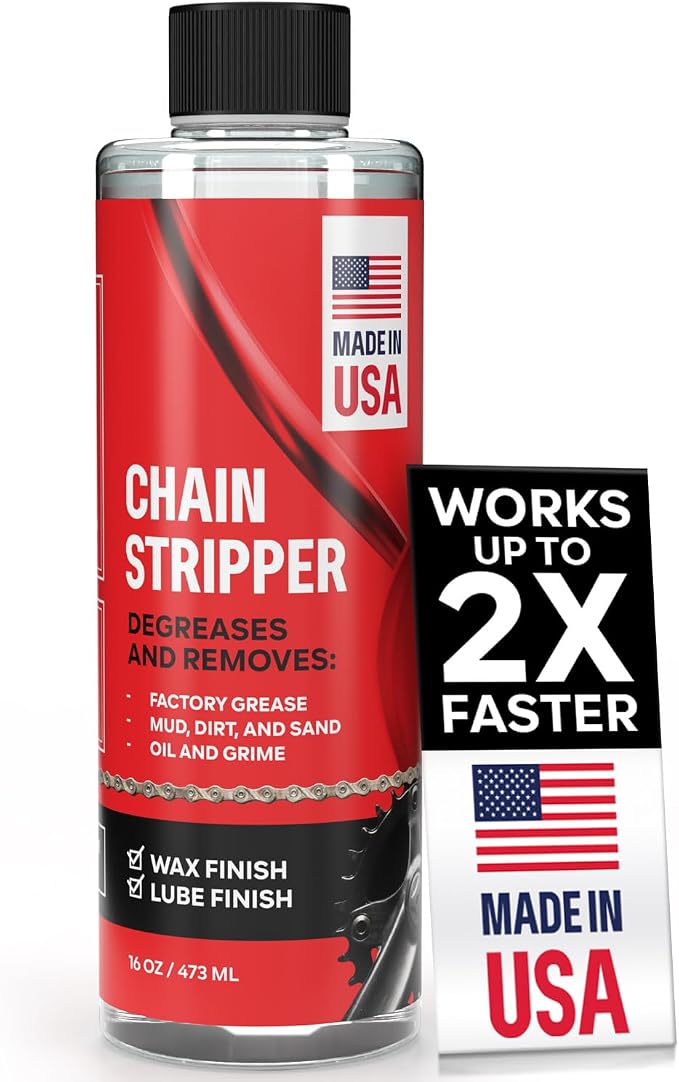 Professional Bike Chain Stripper + Degreaser - 16oz Chain Cleaner & Wax Prep by Samorillo