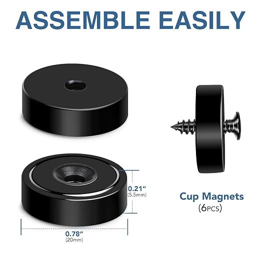 MIKEDE Neodymium Magnets, 30lbs Earth Magnets Heavy Duty, Small Round Rare - Image 4