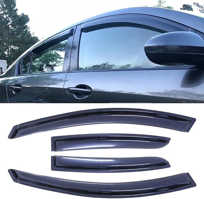 94257 Side Window Wind Deflector, Outside Mount Style Tape-On Sun Rain Guards - Image 2