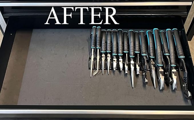 Plier Organizer Rack for Tool Box Storage, Holds Regular and Wide Handle Pliers - Image 3